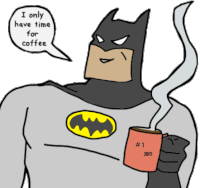Batman - coffe time.gif